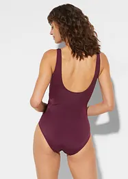 Corrigerend badpak met sierplooitjes, licht corrigerend, bonprix