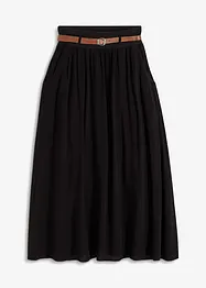 Maxi rok met riem (2-dlg. set), bonprix