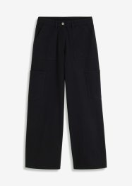 Wijde twill broek in cargolook, bpc bonprix collection