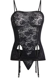 Bustier met jarretels en string (2-dlg. set), VENUS