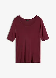 Shirt met ronde hals van zachte viscose, bonprix