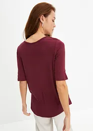 Shirt met ronde hals van zachte viscose, bonprix