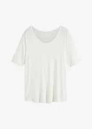 Shirt met ronde hals van zachte viscose, bonprix