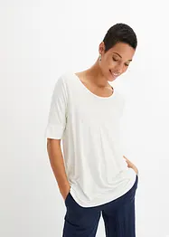 Shirt met ronde hals van zachte viscose, bonprix