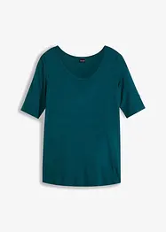 Shirt met ronde hals van zachte viscose, bonprix