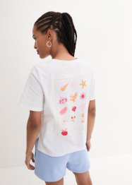 T-shirt van biologisch katoen met print en korte mouwen, bpc bonprix collection