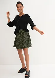 Korte high waist broekrok van zachte viscose, bonprix