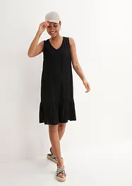 Korte viscose jurk in A-lijn, bonprix