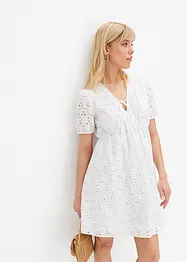 Jurk met broderie anglaise, bonprix