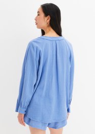 Oversized blouse van mousseline, RAINBOW