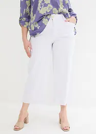 Wide leg jeans met high waist, cropped, bonprix