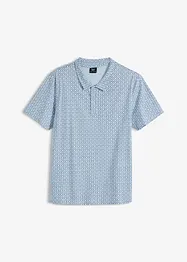 Poloshirt van biologisch katoen met minimal print en korte mouwen, bpc bonprix collection