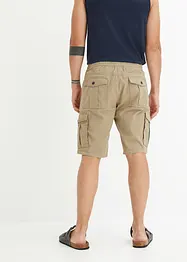 Cargo bermuda met elastische band en strikkoordjes, regular fit, bpc bonprix collection