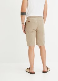 Stretch instap chino bermuda met elastische band, slim fit, bpc bonprix collection