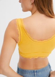 Geribde bralette met biologisch katoen (set van 2), bpc bonprix collection