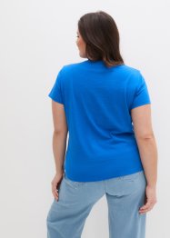 Basic T-shirt met print (set van 2), bonprix