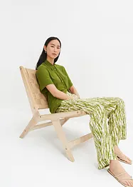 Blouse met borstzak en korte mouwen, bonprix
