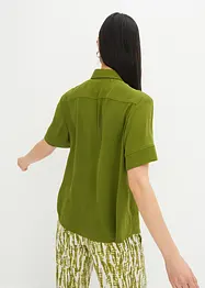 Blouse met borstzak en korte mouwen, bonprix
