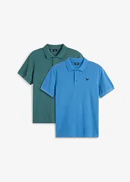 Poloshirt (set van 2), korte mouw, bonprix