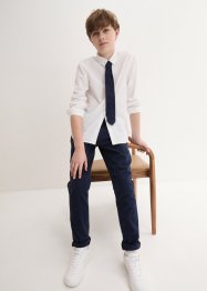 Jongens feestelijke chino, overhemd en stropdas (3-dlg. set), bpc bonprix collection