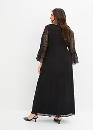 Maxi jurk in gehaakte look, bonprix