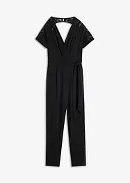 Jumpsuit met kant, bonprix