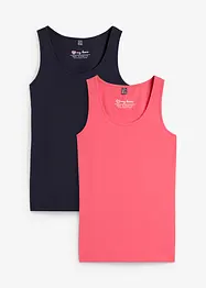 Stretch tanktop (set van 2), bonprix