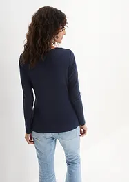 Katoenen longsleeve met ronde hals, bonprix