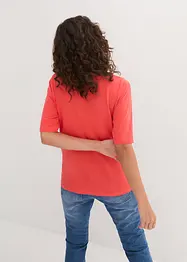 Shirt met boothals, halflange mouw, bonprix