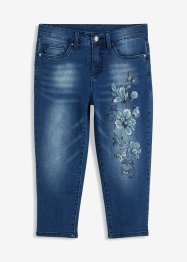 Capri jeans met vlinderprint, bonprix