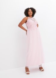 Maxi jurk met kant en mesh rokdeel, BODYFLIRT boutique