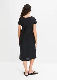 Jurk in een linnenmix, bonprix