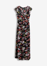 Gedessineerde maxi jurk met volants, BODYFLIRT
