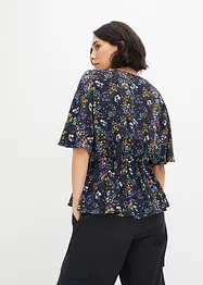 Gedessineerde blouse van viscose, bonprix