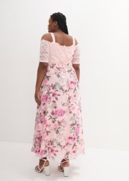 Chiffon jurk met kant en bloemenprint, bpc selection