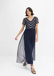 Maxi jurk met pailletten, bonprix