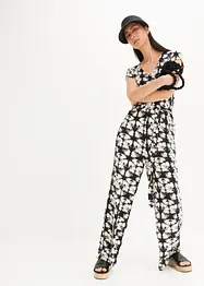 Jersey jumpsuit met korte mouwen, bonprix