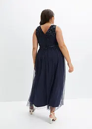 Maxi jurk met paillettenborduurwerk, bonprix