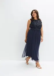 Maxi jurk met paillettenborduurwerk, bonprix
