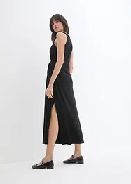 Jersey jurk met knoop, bonprix