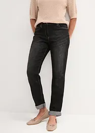 Stretch boyfriend jeans, mid waist, bonprix