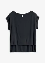Oversized shirt van vloeiende viscose, bonprix