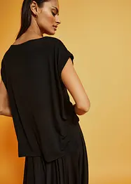 Oversized shirt van vloeiende viscose, bonprix