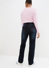 Straight jeans met mid waist comfortband, bonprix