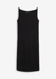 Geribde jurk met hooggesloten hals, bpc bonprix collection