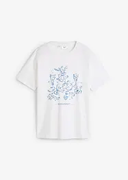 T-shirt met print van biologisch katoen, bonprix