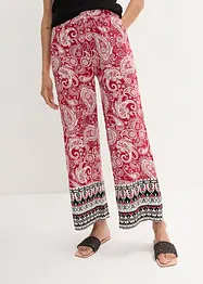 Losjes vallende palazzo broek met paisley, bonprix