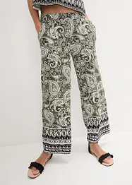 Losjes vallende palazzo broek met paisley, bonprix