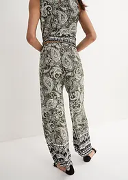Losjes vallende palazzo broek met paisley, bonprix