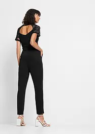 Jumpsuit met kant, bonprix